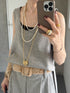 fur tail belt